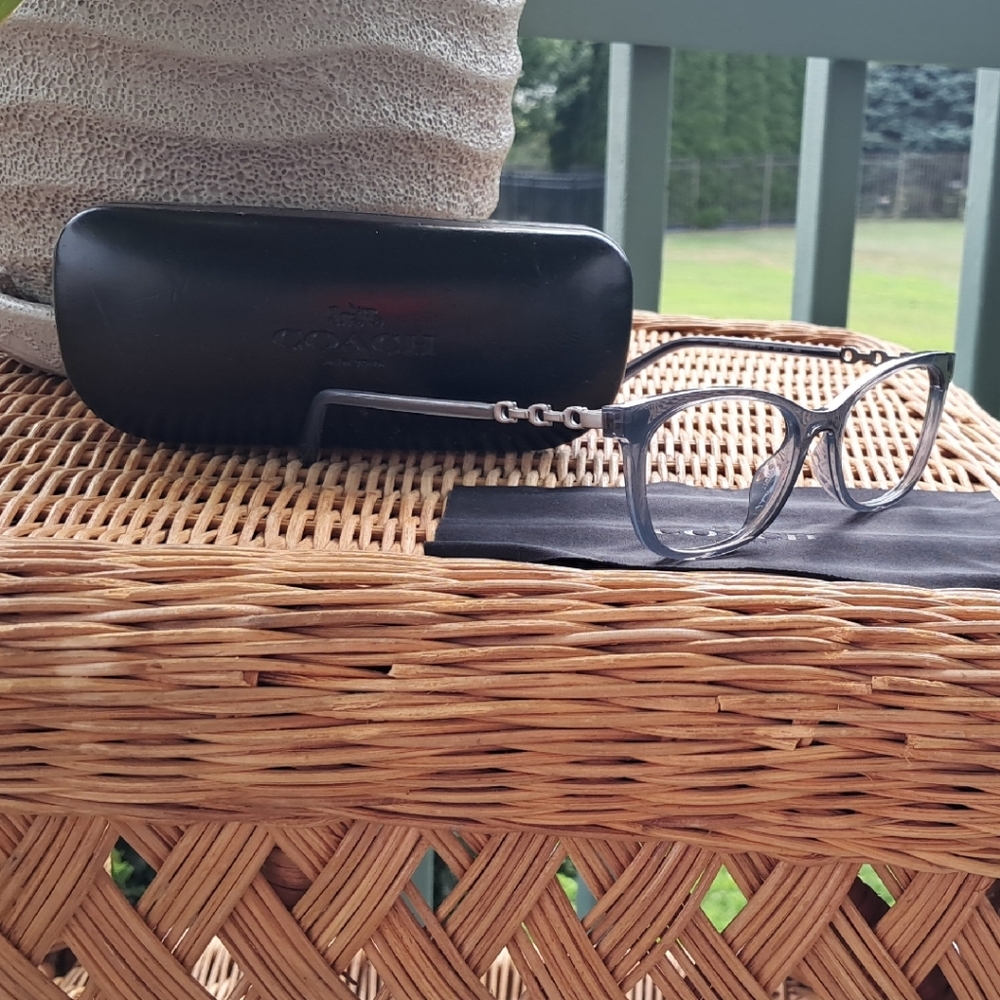 Gray Coach Eyeglasses with Case
